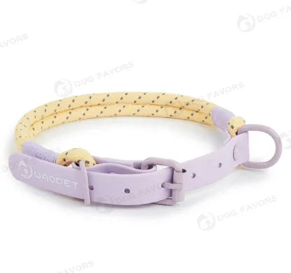 Solid colour PVC dog hand holding rope in dark red purple yellow and taoyao green options