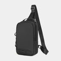 Men's casual black TPU camouflage chest bag with single shoulder strap and soft handle
