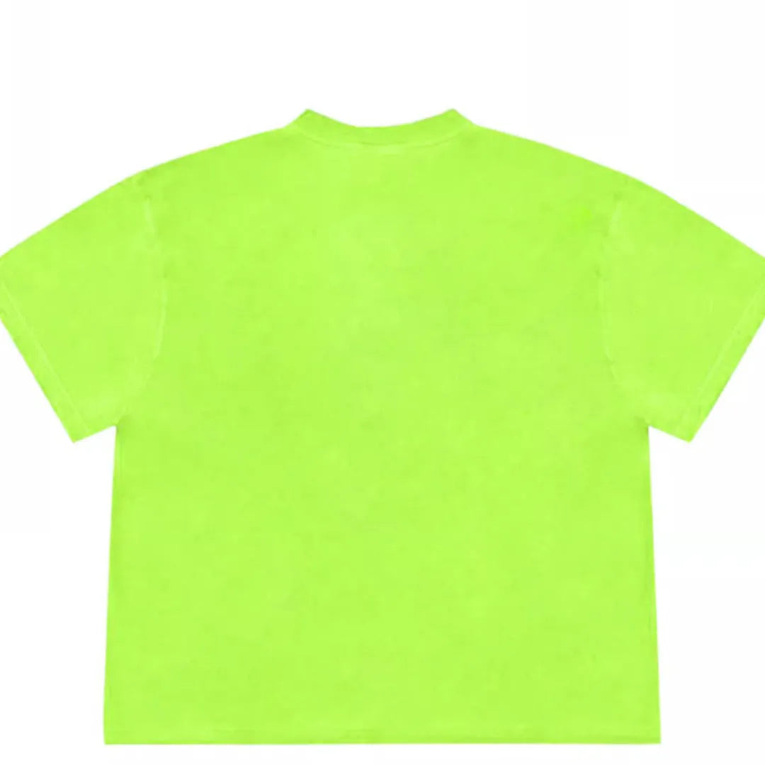 Blueberry patchwork design on a loose-fit ice oxygen cotton short sleeve t-shirt.
