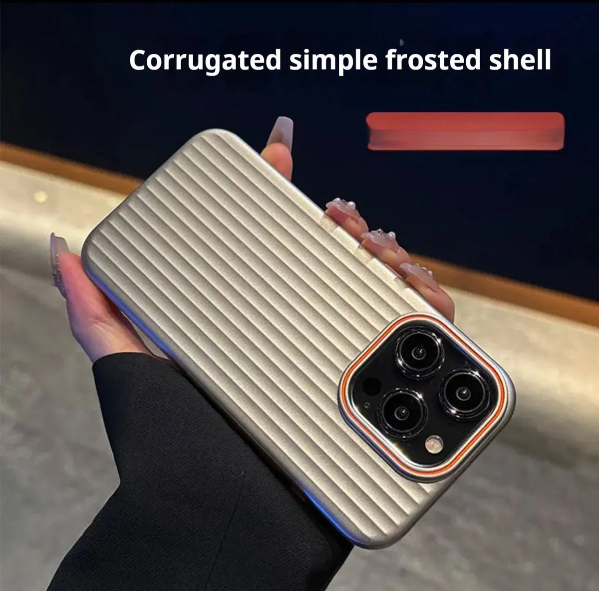 Anti-drop frosted PC half-pack phone case for iPhone in black, dark purple, gray, or silver.