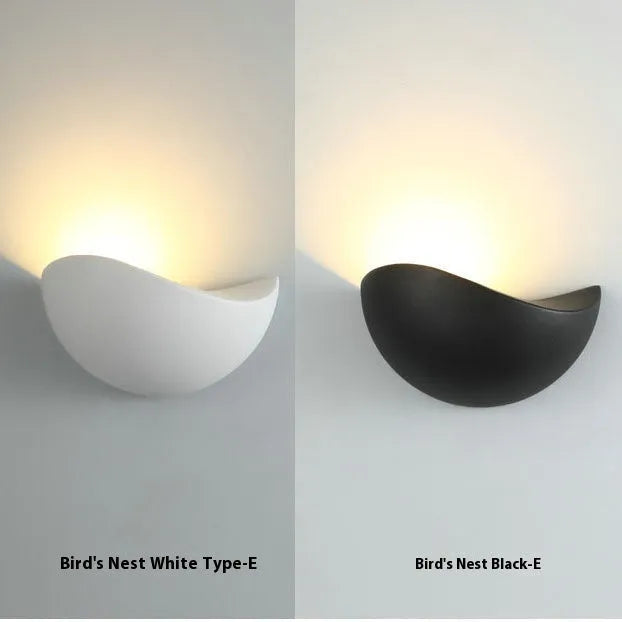 Black bird's nest design LED courtyard lamp with aluminium alloy shell