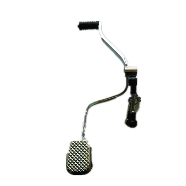 GS125 motorcycle gear lever showing coarse teeth, fine teeth, and front/rear step design