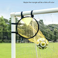 Portable soccer training goal net measuring 6ft by 4ft in polyethylene material