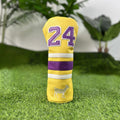 Ram golf headcover set showing chicken leg, 1, 3, 5, UT, and square putter covers in chosen colour.