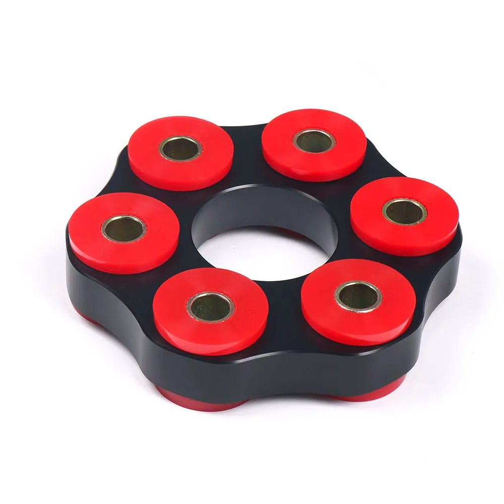 Red polyurethane aluminium BMW drive shaft connecting plate bracket for E46 E36 E30 M3 and E28 series vehicles