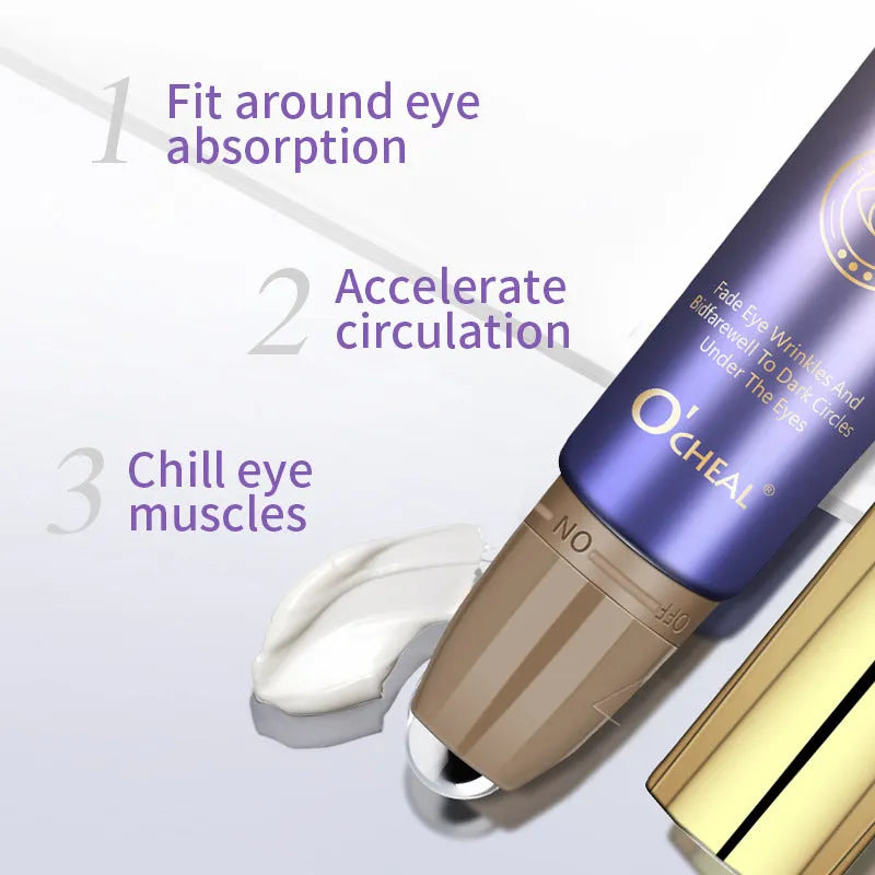 Ball eye cream in packaging for dark circle treatment and concealer softening