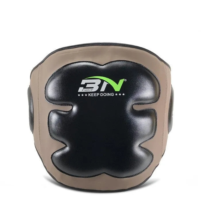 Sanda boxing chest protection target training pad with adjustable waist belt in dark grey