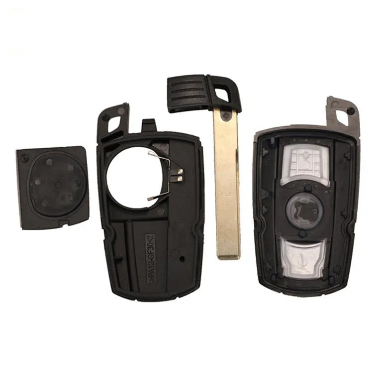 BMW semi-intelligent remote car key replacement with metal and plastic construction