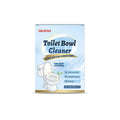 Toilet cleaning powder pack showing four 30g sachets totalling 120g with descaling formula