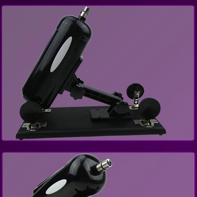 Bobb women's automatic telescopic thrusting sex toy in purple PVC