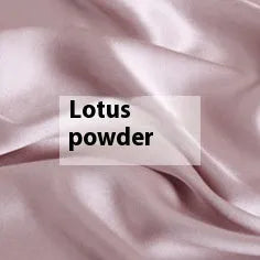 Silk duvet cover in Lotus Pink colour showing double-sided bedding with plain weave texture