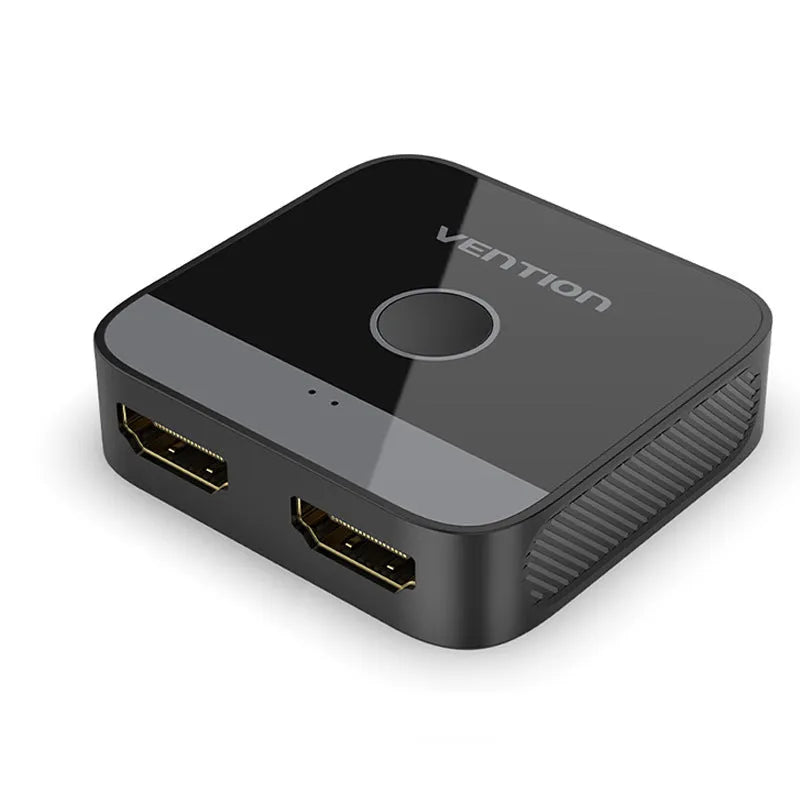 Grey alloy HD audio video cable separator for television line conversion with computer distributor