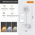 Geometric rechargeable wireless wall spotlight in black and white colours with remote control
