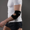 Black adjustable sports elbow guard for basketball, football, tennis and outdoor activities