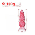 Pink platinum silicone shaped penis masturbation device for adults, shown in Berserker S and M sizes.