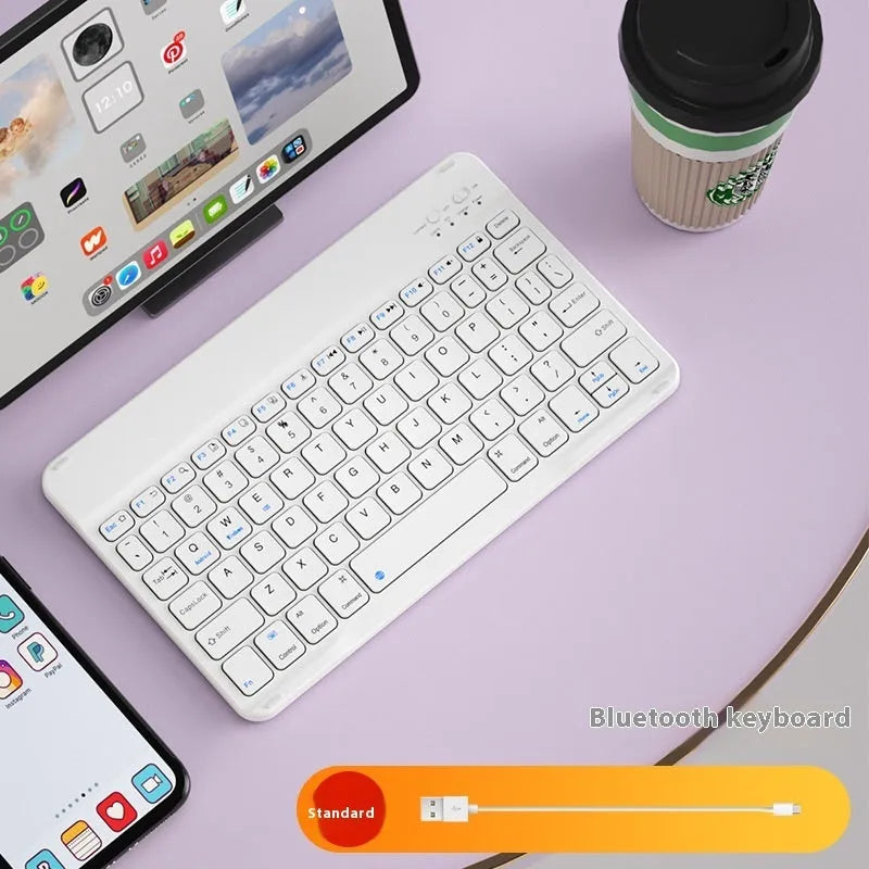 Bluetooth wireless keyboard for tablet PC in multiple colour options with USB charging cable