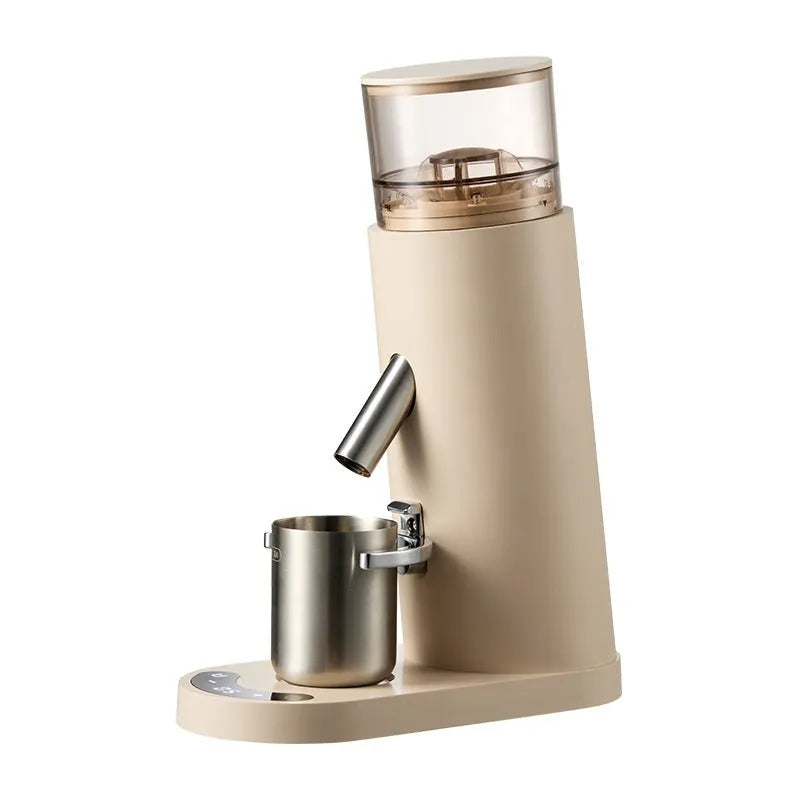 Portable electric coffee grinder in stainless steel with 0.5L capacity