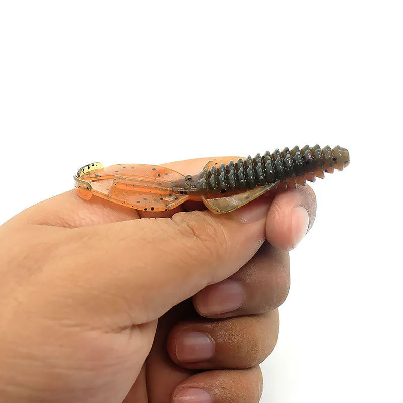 8cm PVC soft fishing lure simulation bait in multiple colour options