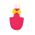 Parrot bird diaper in rattan cotton with metal accessories, available in denim, plaid, and rose red, sizes XS to XL