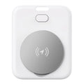 White ABS plastic pet tracker device for cats and dogs with Apple compatibility