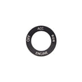 Aluminium alloy decorative ring for Dodge Challenger and Grand Cherokee air conditioning knob in multiple colours