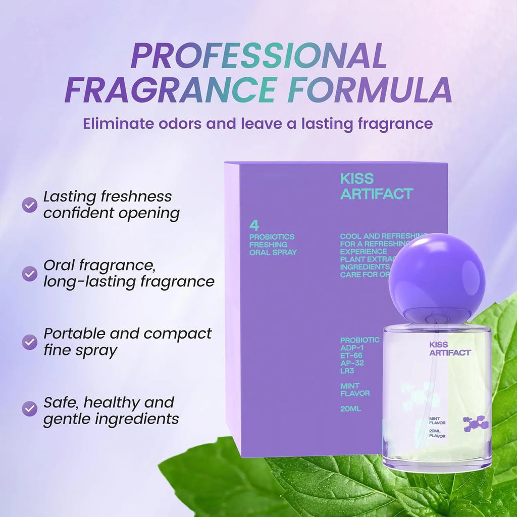20ml portable oral spray bottle with probiotic hydration formula for body care
