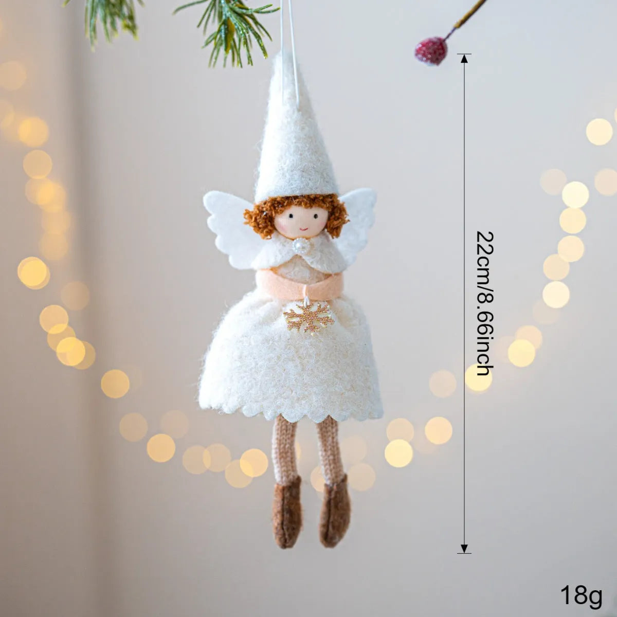Christmas girl angel skirt felt pendant decorative hanging ornament