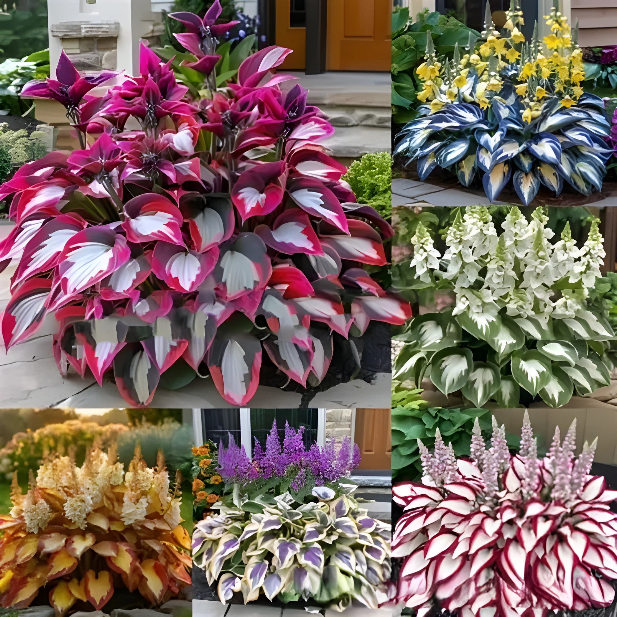 Pack of 50 coloured leaves jade barrettes potted flower seeds for home gardening
