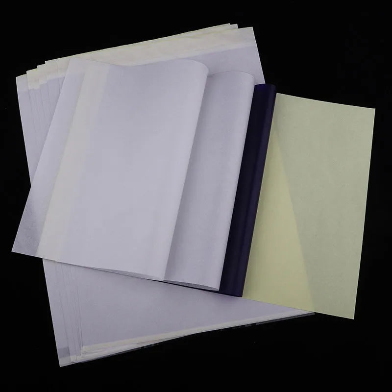 A4 tattoo transfer paper pack with transfer paste gel for stencil creation