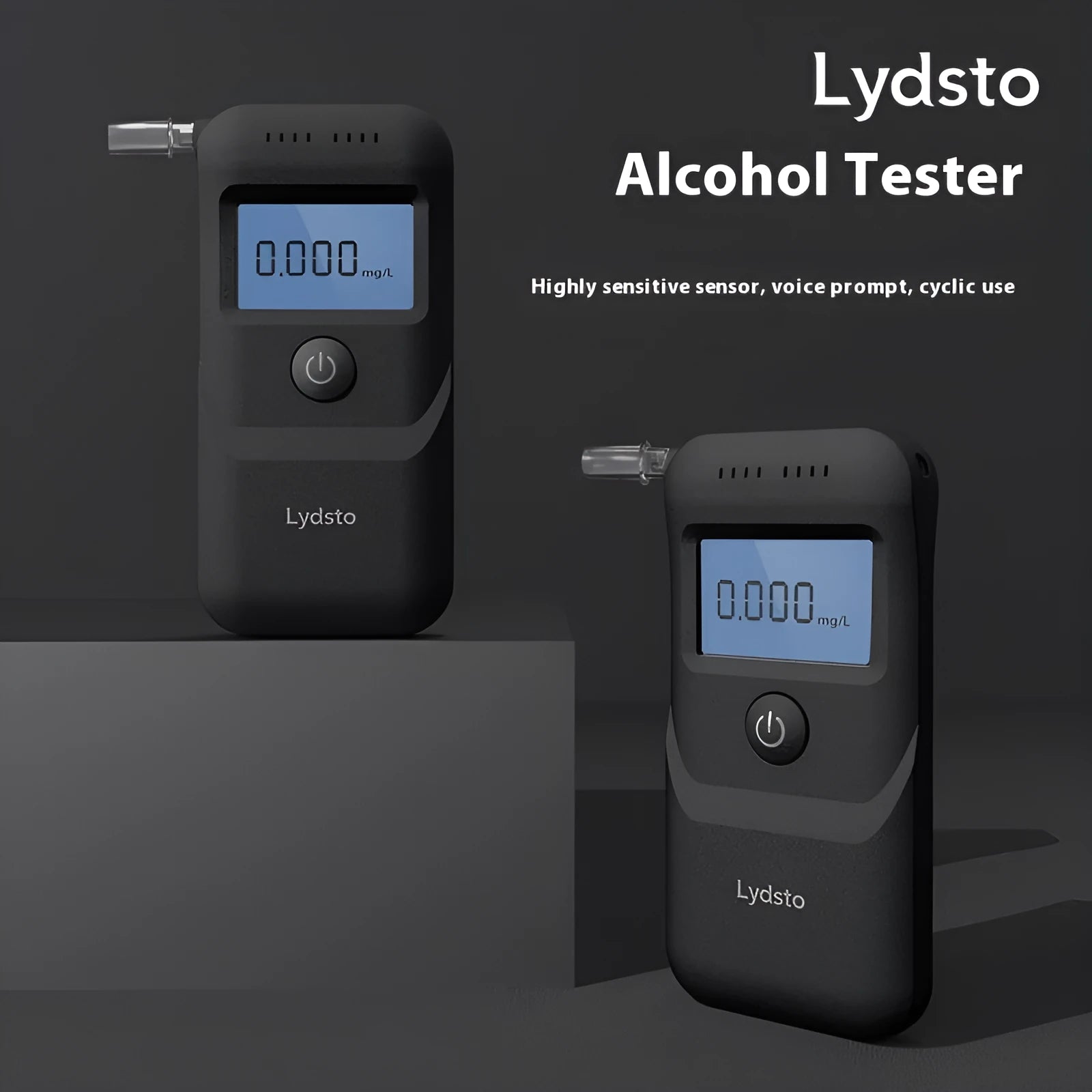 Black HD-JJCSY01 household alcohol tester for breath alcohol checking