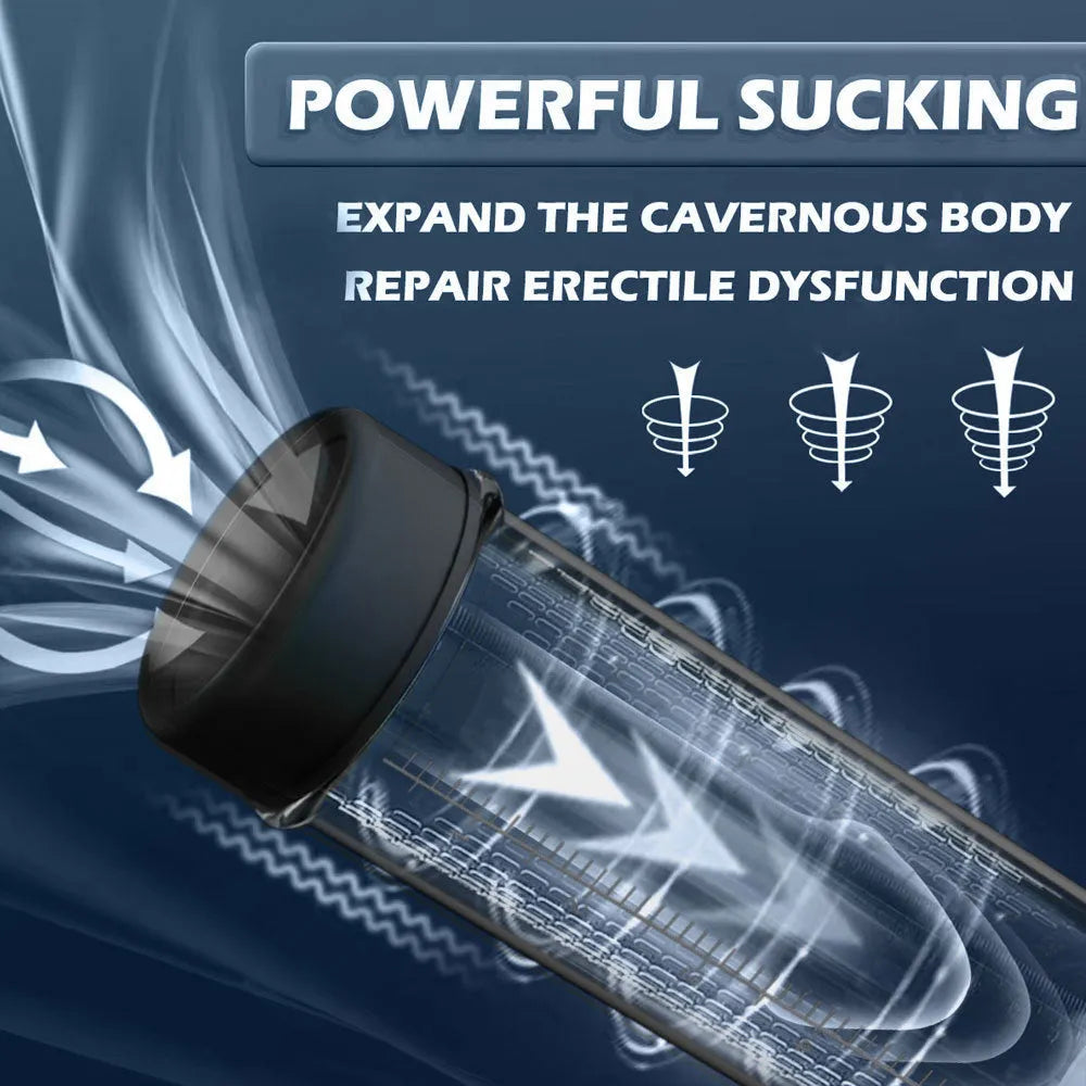 Electric penis pump masturbation device with ABS and TPE construction and negative pressure stretching function