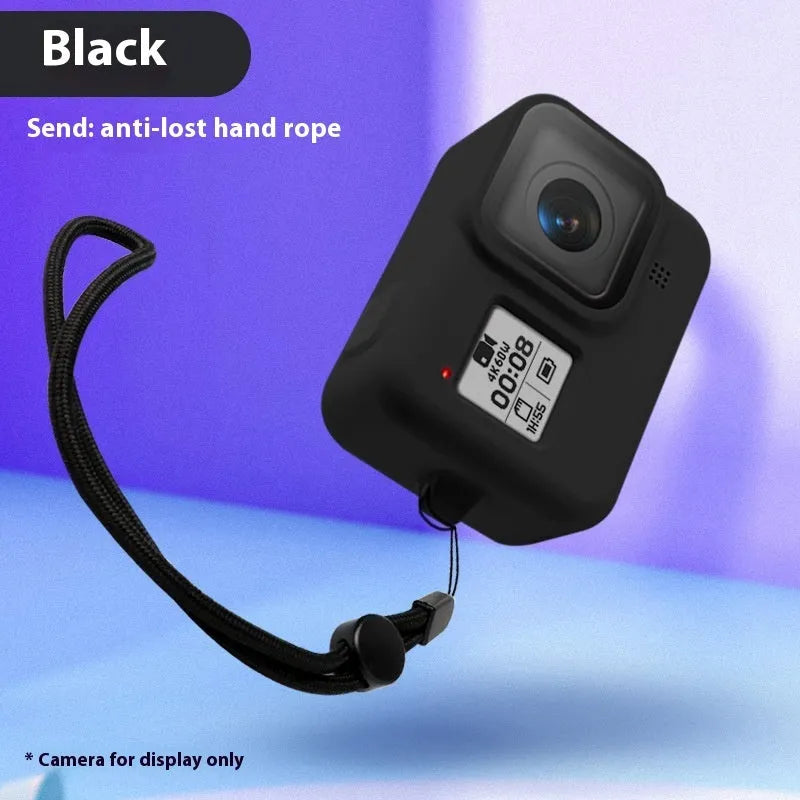GoPro HERO8 Black silicone protective sleeve with anti-lost hanging rope and app bag accessories