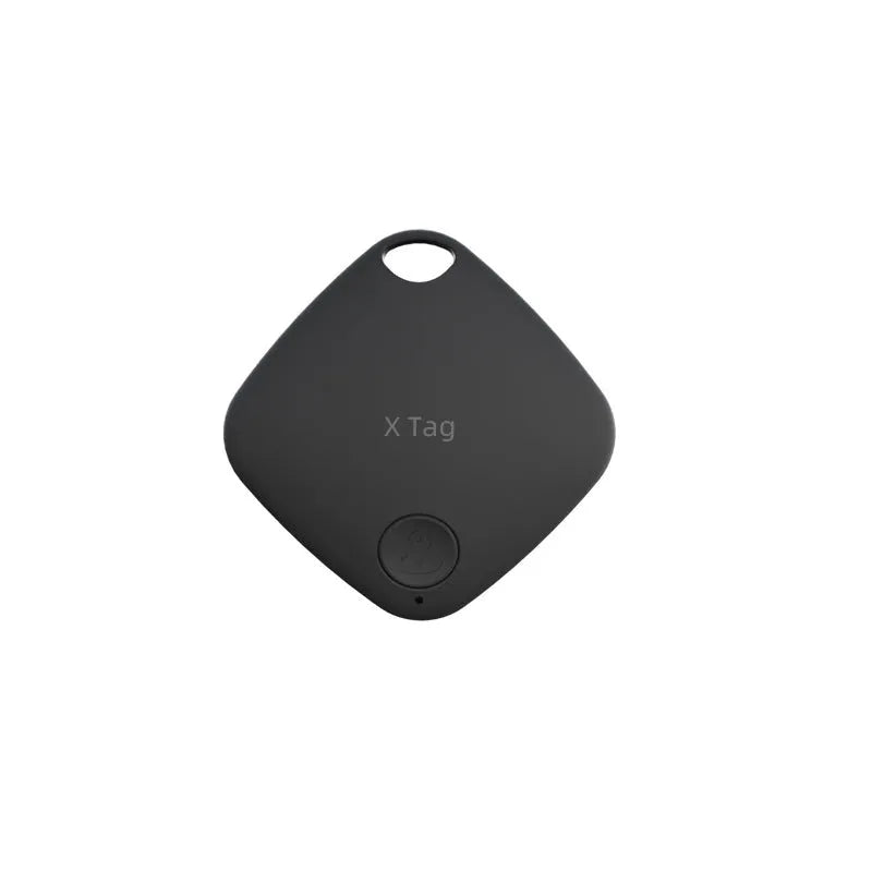Diamond Global Locator Bluetooth anti-loss tracker in black, shown next to a key ring.