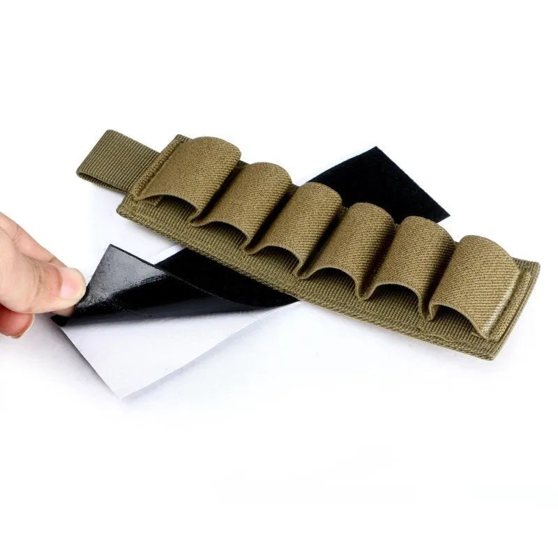 Army green 6-hole tactical organiser bag made from 1000D nylon fabric