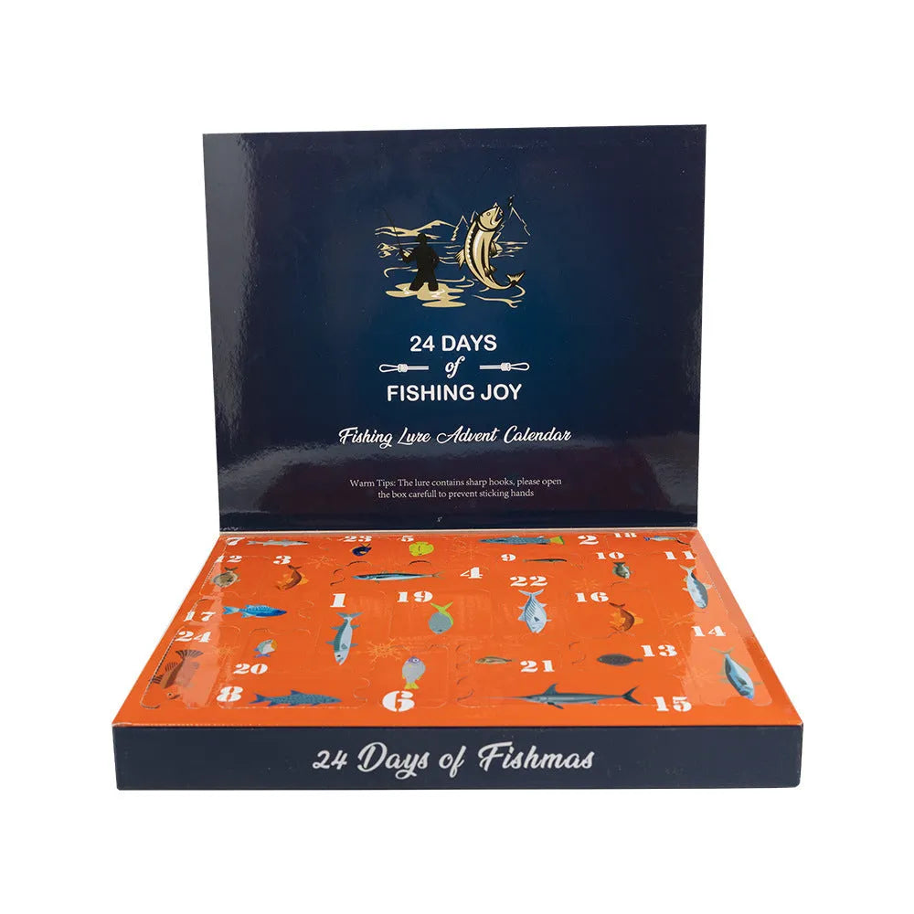 Christmas Mino Bog fishing blind box set with 24 metal pieces for bass and coarse fishing