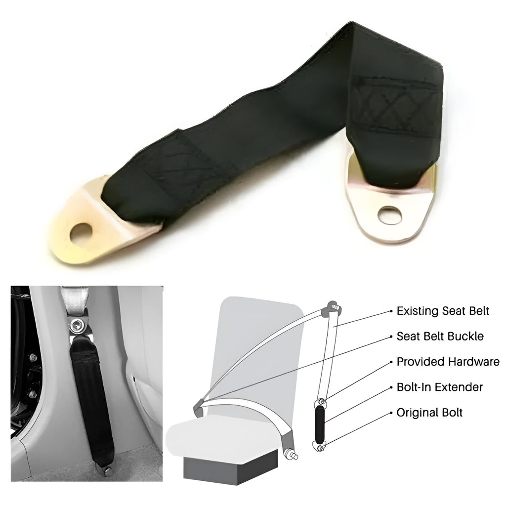 Polyester door latch and stop belt with fixing hardware included