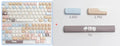 High Sea Salt Cat PBT sublimation key caps for mechanical keyboards with colourful design