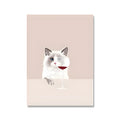Modern simple style 40x60cm canvas wall painting with white border edge for bedroom decoration