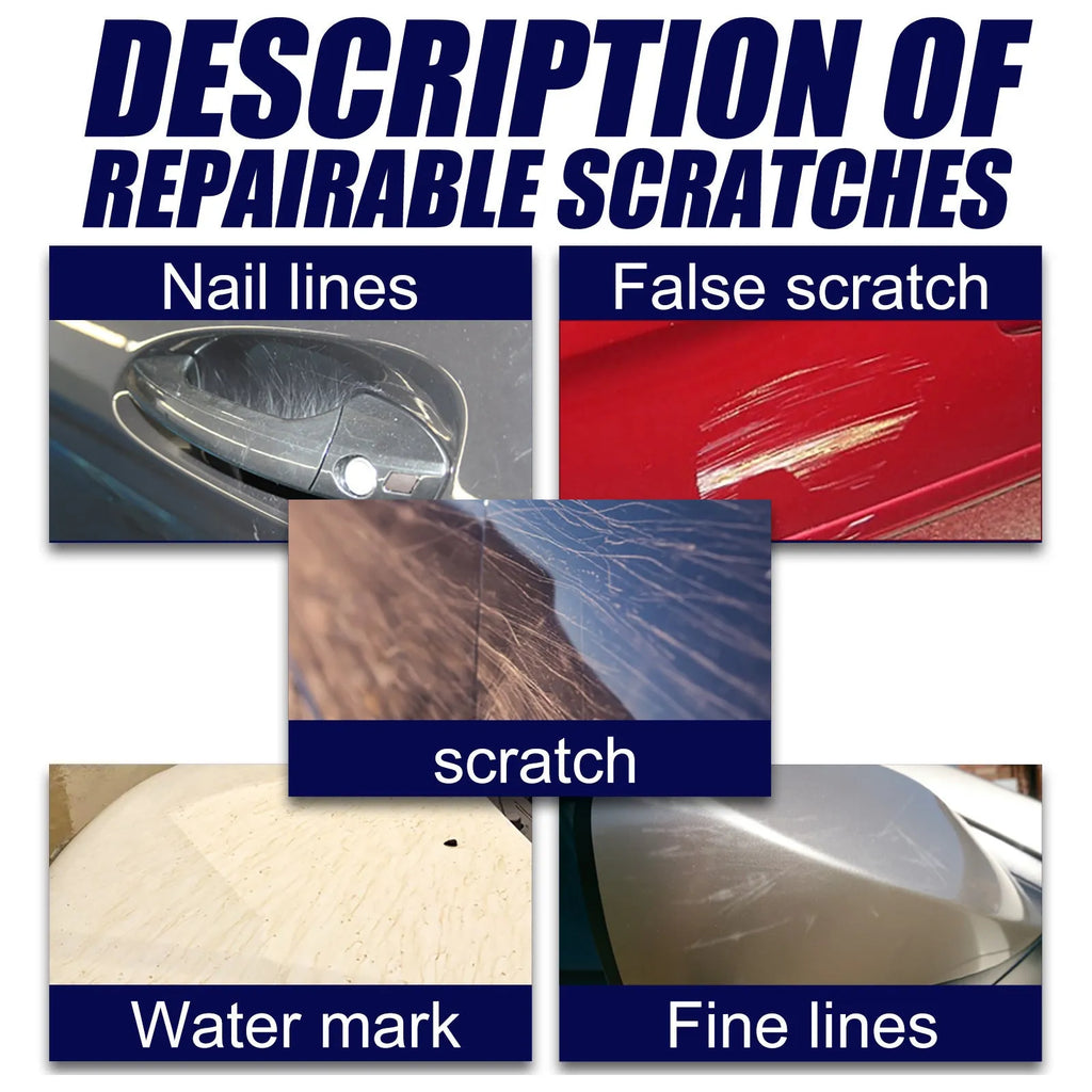 Car scratch repair spray bottle for DIY paint scratch removal and sealing.
