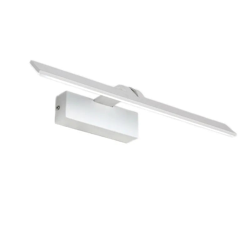 A white rectangular LED bathroom wall mirror with integrated dimmable tri-colour lighting, shown at 580mm long.