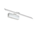 A white rectangular LED bathroom wall mirror with integrated dimmable tri-colour lighting, shown at 580mm long.