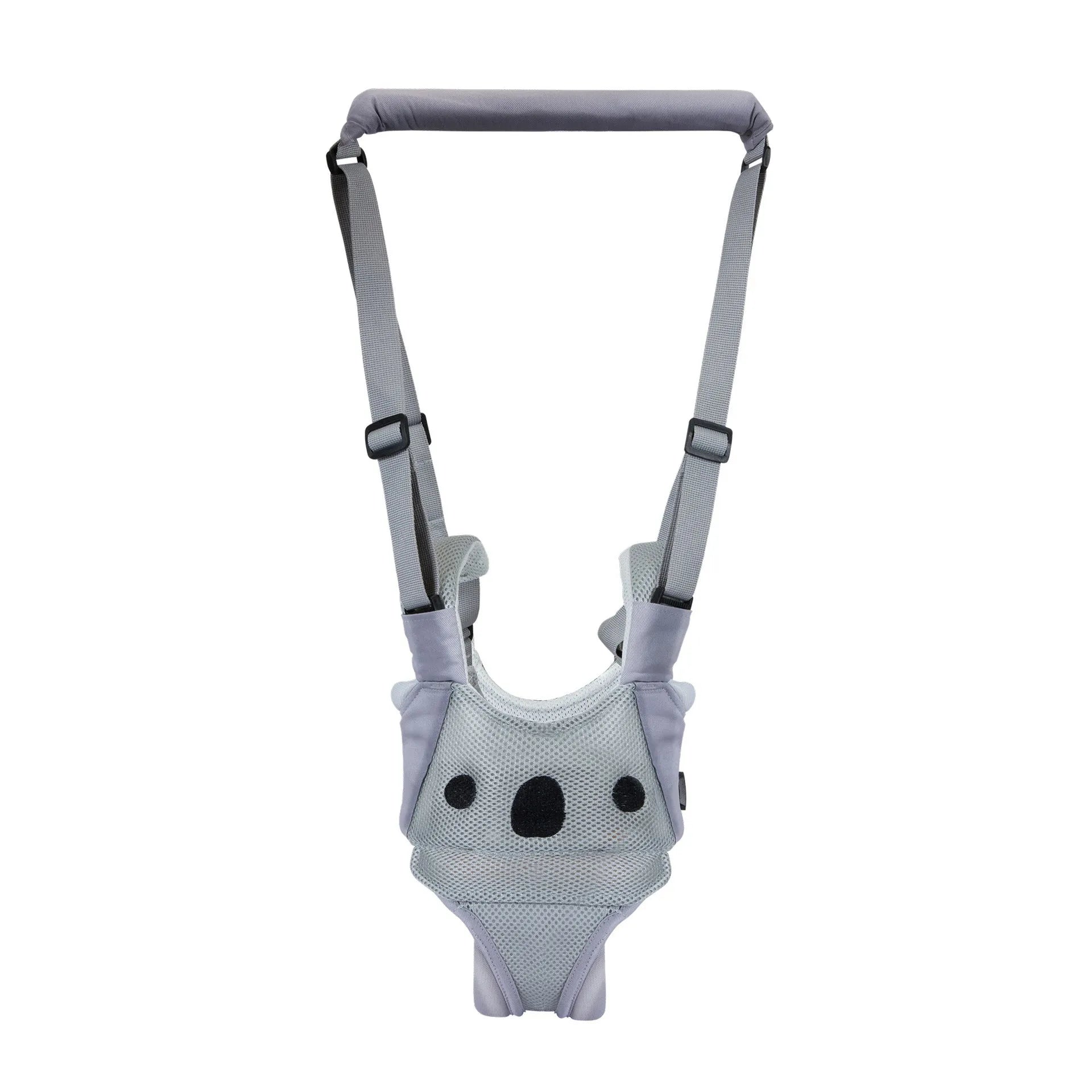Cotton baby walking harness belt showing vest-style design in blue colour for toddler walking assistance