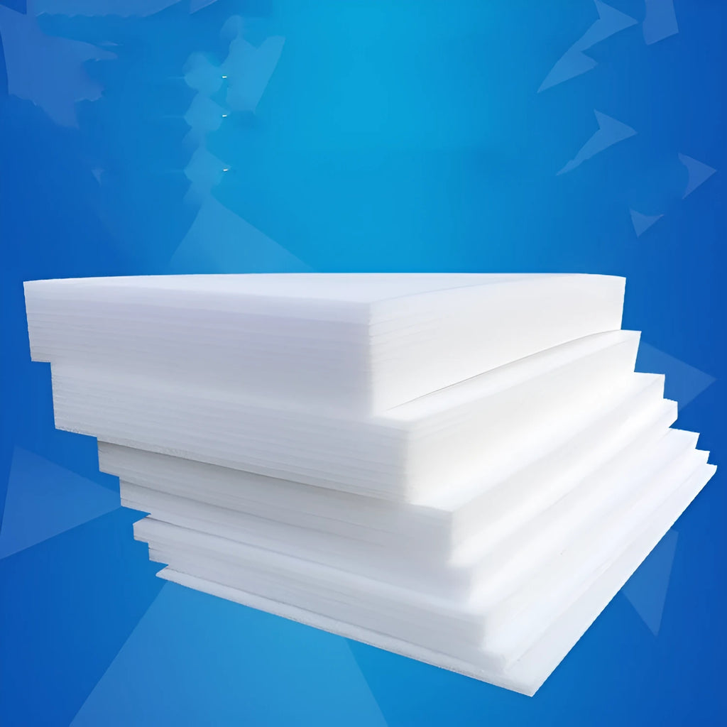 Single white EPE pearl cotton foam board measuring 200x100x1cm used for protective packaging
