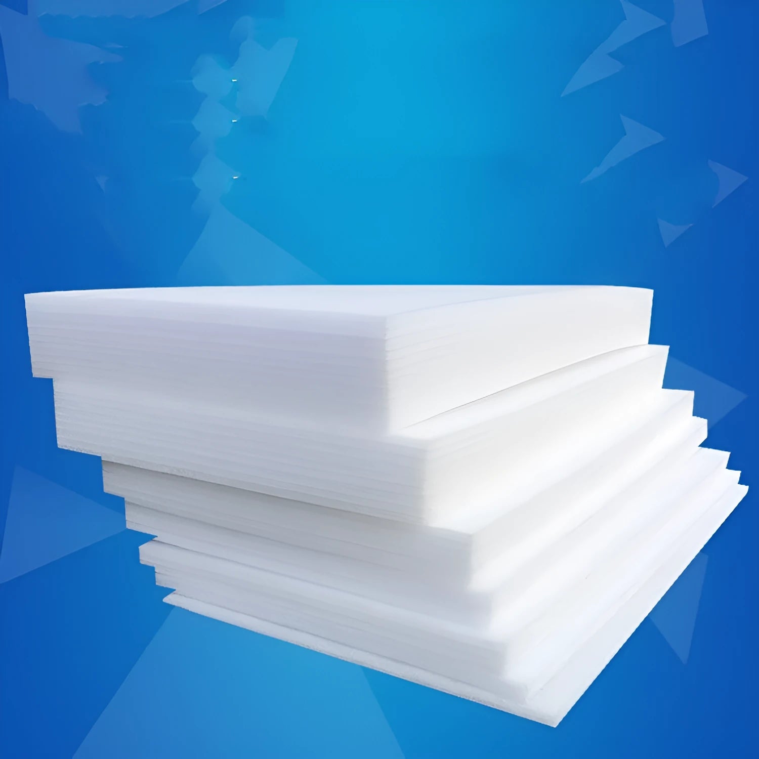 Single white EPE pearl cotton foam board measuring 200x100x1cm used for protective packaging