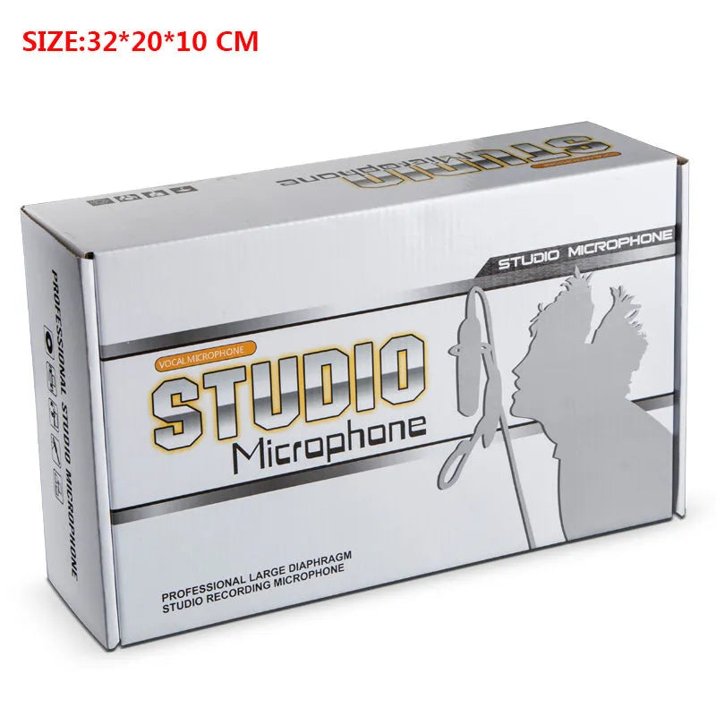 Professional retro wireless condenser microphone with cardioid pattern for K song and recording