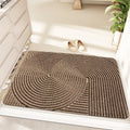 Wire ring border entrance floor mat with cartoon anime pattern in alien shape design measuring 60x90cm