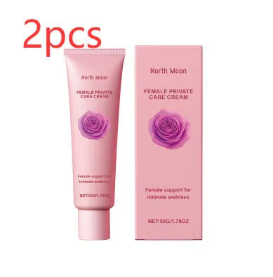 50g container of rose and peppermint moisturizing cream for body care