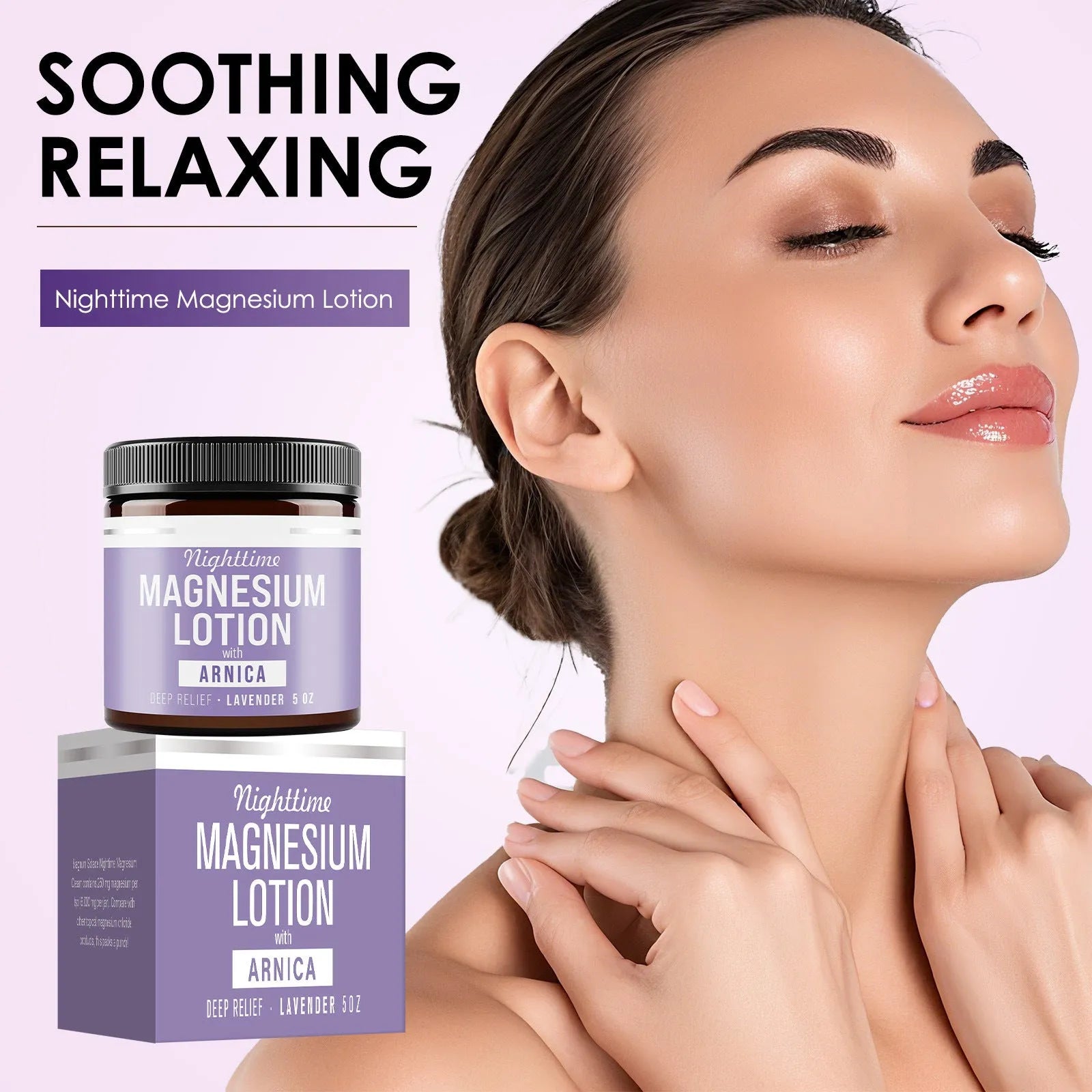 150ml jar of magnesium body butter cream for skin moisturising and soothing.