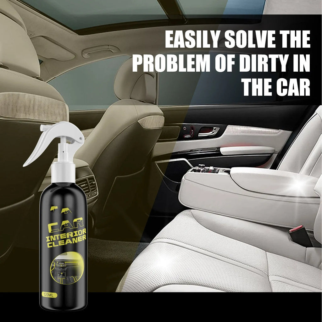 120ml car interior cleaner bottle for leather and plastic dashboard surfaces