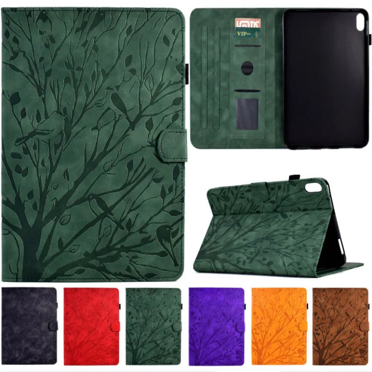Imitation leather tablet protective case in multiple colours with a built-in bracket stand.